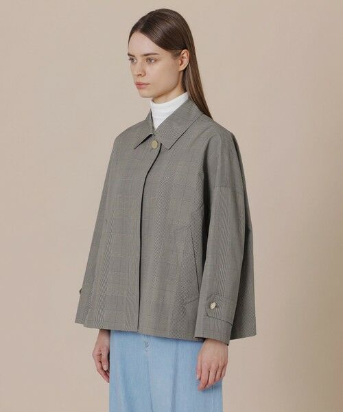 MACKINTOSH LONDON / マッキントッシュ ロンドン  その他アウター | 【ROSLEY/ロズリー】コットングレンチェックステンカラーショートコート | 詳細3