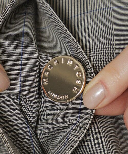 MACKINTOSH LONDON / マッキントッシュ ロンドン  その他アウター | 【ROSLEY/ロズリー】コットングレンチェックステンカラーショートコート | 詳細6