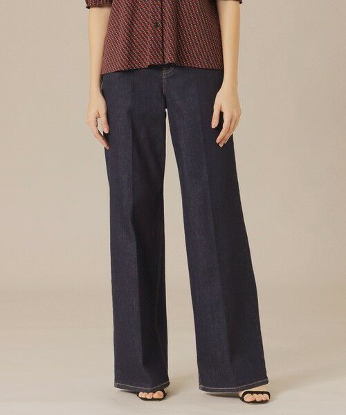 MACKINTOSH LONDON / マッキントッシュ ロンドン その他パンツ | 【婦人画報掲載】9.75オンスデニムワイドパンツ(ネイビー)