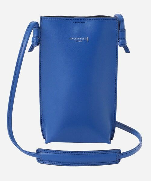 MACKINTOSH LONDON/マッキントッシュ ロンドン スムースレザースマホポシェット ブルー4 X MACKINTOSH LONDON/マッキントッシュ ロンドン スムースレザースマホポシェット ブルー4 X