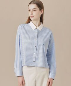 MACKINTOSH LONDON / マッキントッシュ ロンドン  シャツ・ブラウス | シルキーブロードストライプシャツ