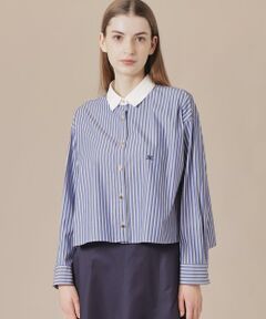 MACKINTOSH LONDON / マッキントッシュ ロンドン  シャツ・ブラウス | シルキーブロードストライプシャツ