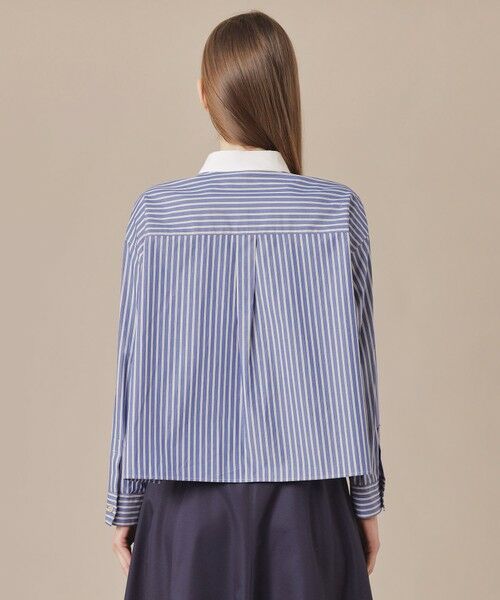 MACKINTOSH LONDON / マッキントッシュ ロンドン  シャツ・ブラウス | シルキーブロードストライプシャツ | 詳細6