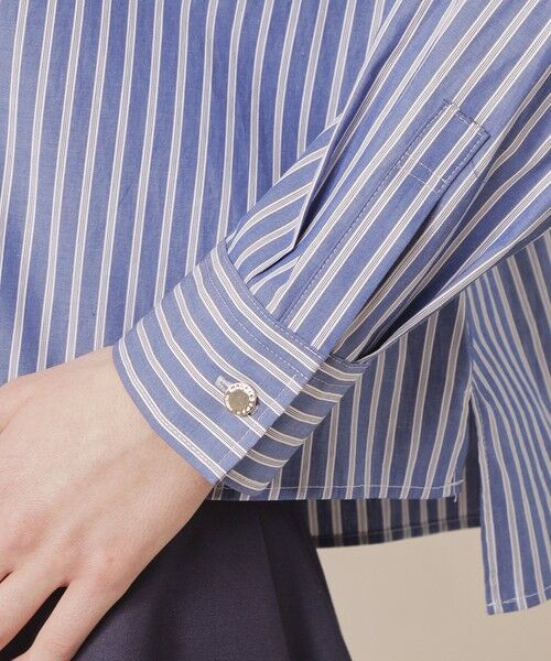 MACKINTOSH LONDON / マッキントッシュ ロンドン  シャツ・ブラウス | シルキーブロードストライプシャツ | 詳細7