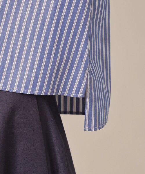 MACKINTOSH LONDON / マッキントッシュ ロンドン  シャツ・ブラウス | シルキーブロードストライプシャツ | 詳細8