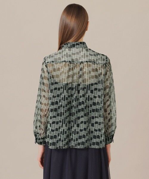 MACKINTOSH LONDON / マッキントッシュ ロンドン  シャツ・ブラウス | グラフィカルメッシュプリントブラウス | 詳細5
