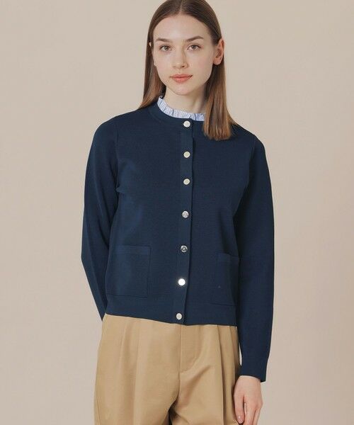 MACKINTOSH LONDON/マッキントッシュ ロンドン ミラノリブニットカーディガン ネイビー 40 MACKINTOSH LONDON/マッキントッシュ ロンドン ミラノリブニットカーディガン ネイビー 40