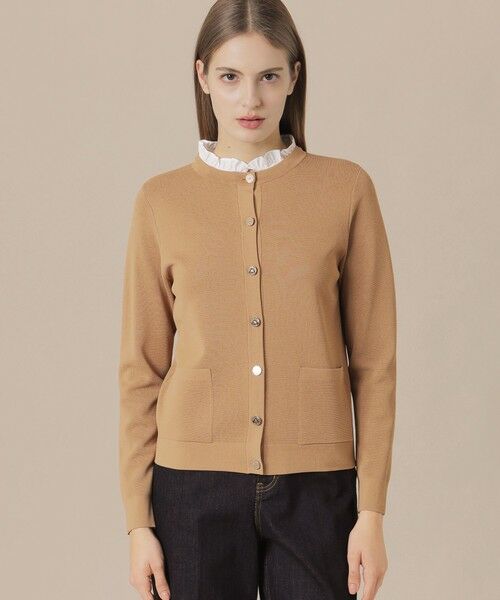 MACKINTOSH LONDON/マッキントッシュ ロンドン ミラノリブニットカーディガン ブラウン 40 MACKINTOSH LONDON/マッキントッシュ ロンドン ミラノリブニットカーディガン ブラウン 40