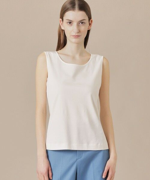 MACKINTOSH LONDON/マッキントッシュ ロンドン パウダーシュガーコットンタンクトップ ホワイト 38 MACKINTOSH LONDON/マッキントッシュ ロンドン パウダーシュガーコットンタンクトップ ホワイト 38