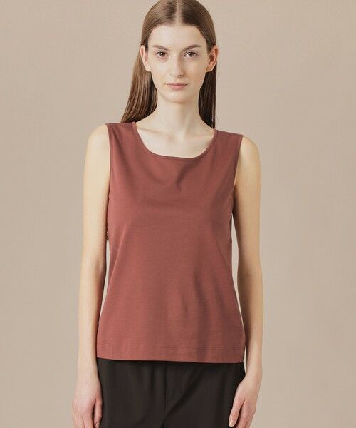 MACKINTOSH LONDON/マッキントッシュ ロンドン パウダーシュガーコットンタンクトップ ブラウン8 38 MACKINTOSH LONDON/マッキントッシュ ロンドン パウダーシュガーコットンタンクトップ ブラウン8 38