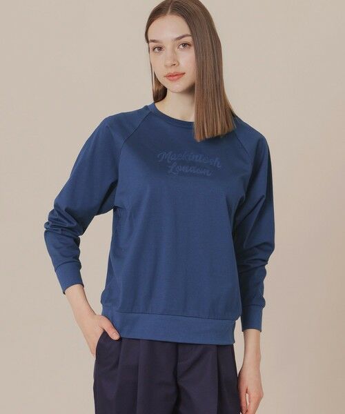 MACKINTOSH LONDON/マッキントッシュ ロンドン シグネチャープリントTシャツ ブルー5 38 MACKINTOSH LONDON/マッキントッシュ ロンドン シグネチャープリントTシャツ ブルー5 38