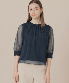 MACKINTOSH LONDON◆長袖カットソー/38/レーヨン/NVY MACKINTOSH LONDON(マッキントッシュロンドン) / 長袖カットソー