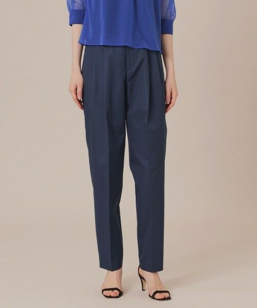 MACKINTOSH LONDON/マッキントッシュ ロンドン ハイブリッドギャバジンテーパードパンツ ネイビー 38 MACKINTOSH LONDON/マッキントッシュ ロンドン ハイブリッドギャバジンテーパードパンツ ネイビー 38