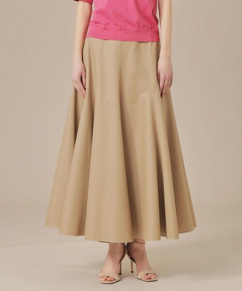 MACKINTOSH LONDON/マッキントッシュ ロンドン ハイブリッドギャバジンフレアースカート ベージュ 36 MACKINTOSH LONDON/マッキントッシュ ロンドン ハイブリッドギャバジンフレアースカート ベージュ 36