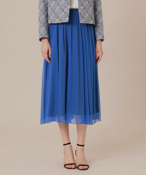 MACKINTOSH LONDON/マッキントッシュ ロンドン シアージャージスカート ブルー5 38 MACKINTOSH LONDON/マッキントッシュ ロンドン シアージャージスカート ブルー5 38