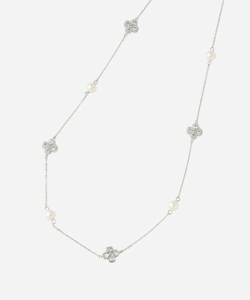 MACKINTOSH LONDON / マッキントッシュ ロンドン  ネックレス・ペンダント・チョーカー | ビジューフラワーパールステーションネックレス | 詳細1
