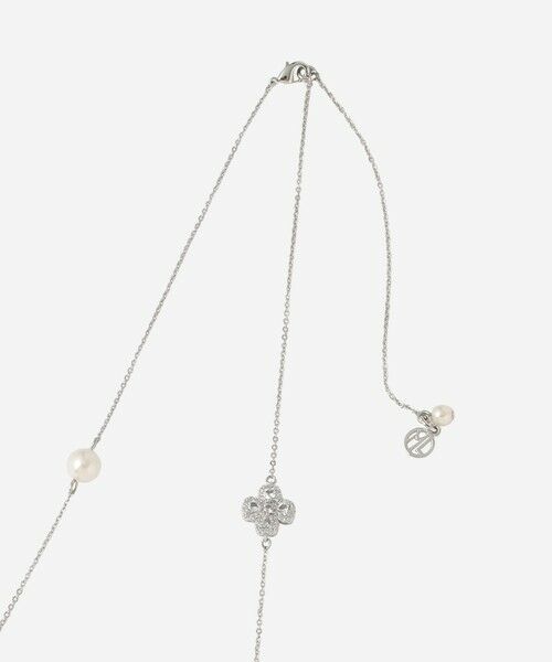 MACKINTOSH LONDON / マッキントッシュ ロンドン  ネックレス・ペンダント・チョーカー | ビジューフラワーパールステーションネックレス | 詳細2