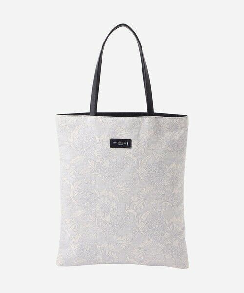 MACKINTOSH LONDON/マッキントッシュ ロンドン 【BIBURY FLOWER】バイブリージャカードリバーシブルバッグ ブルー X MACKINTOSH LONDON/マッキントッシュ ロンドン 【BIBURY FLOWER】バイブリージャカードリバーシブルバッグ ブルー X