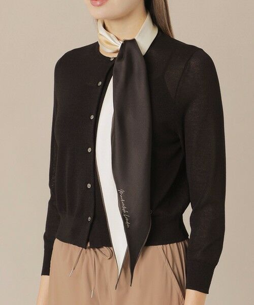 MACKINTOSH LONDON/マッキントッシュ ロンドン 【Diamond Shape Scarf/ダイヤモンドシェイプスカーフ】MLモチーフ ブラック X MACKINTOSH LONDON/マッキントッシュ ロンドン 【Diamond Shape Scarf/ダイヤモンドシェイプスカーフ】MLモチーフ ブラック X