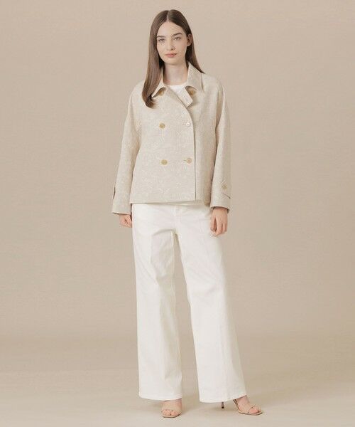 MACKINTOSH LONDON / マッキントッシュ ロンドン  その他アウター | 【婦人画報掲載】【BIBURY FLOWER】【FYVIE/フィビー】バイブリーフラワージャカードショートコート | 詳細4