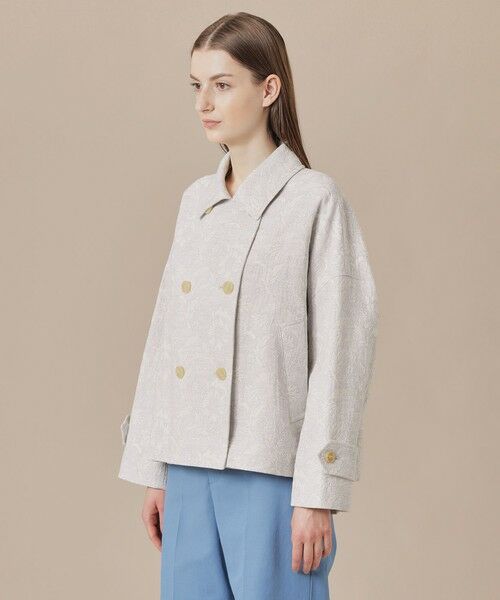 MACKINTOSH LONDON / マッキントッシュ ロンドン  その他アウター | 【婦人画報掲載】【BIBURY FLOWER】【FYVIE/フィビー】バイブリーフラワージャカードショートコート | 詳細6