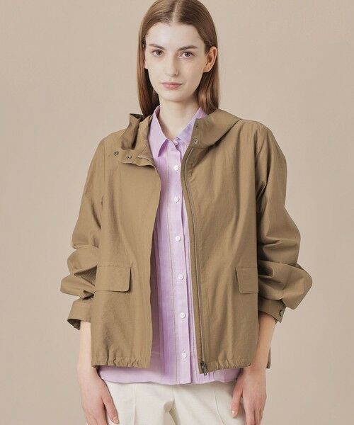 MACKINTOSH LONDON/マッキントッシュ ロンドン シルケットタフタブルゾン ブラウン 38 MACKINTOSH LONDON/マッキントッシュ ロンドン シルケットタフタブルゾン ブラウン 38