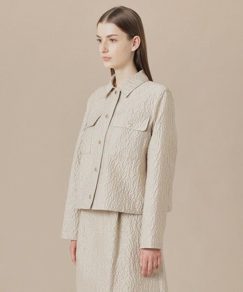 MACKINTOSH LONDON / マッキントッシュ ロンドン ノーカラージャケット | 【婦人画報掲載】ブークレージャカードブルゾン | 詳細3