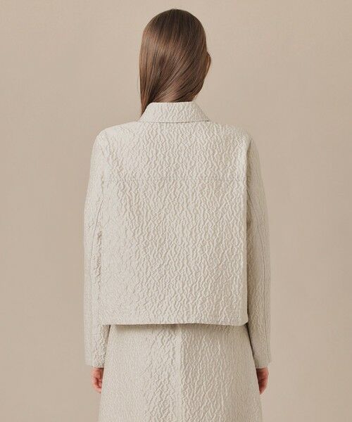 MACKINTOSH LONDON / マッキントッシュ ロンドン ノーカラージャケット | 【婦人画報掲載】ブークレージャカードブルゾン | 詳細4