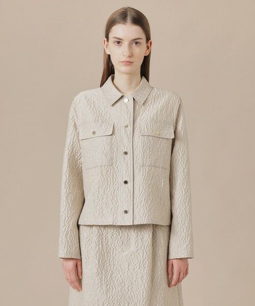 MACKINTOSH LONDON / マッキントッシュ ロンドン ノーカラージャケット | 【婦人画報掲載】ブークレージャカードブルゾン | 詳細2