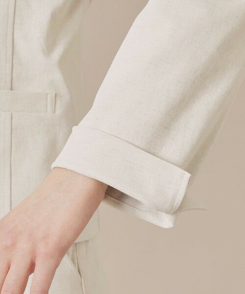 MACKINTOSH LONDON / マッキントッシュ ロンドン ノーカラージャケット | コットンリネンブレンドオックスジャケット | 詳細6