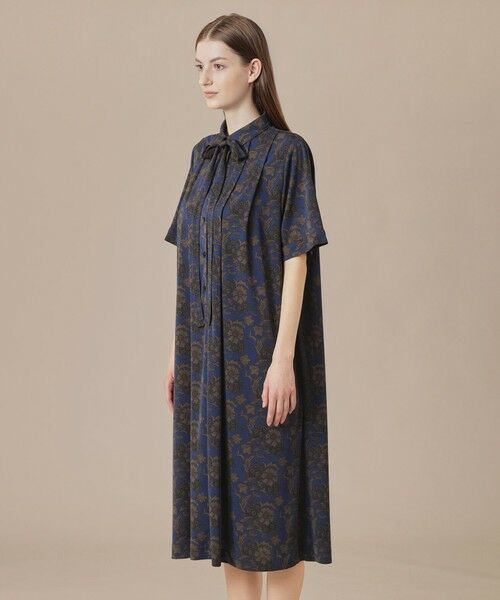 MACKINTOSH LONDON / マッキントッシュ ロンドン  ロング・マキシ丈ワンピース | 【婦人画報掲載】【BIBURY FLOWER】トーナルバイブリーフラワージャージーワンピース | 詳細6