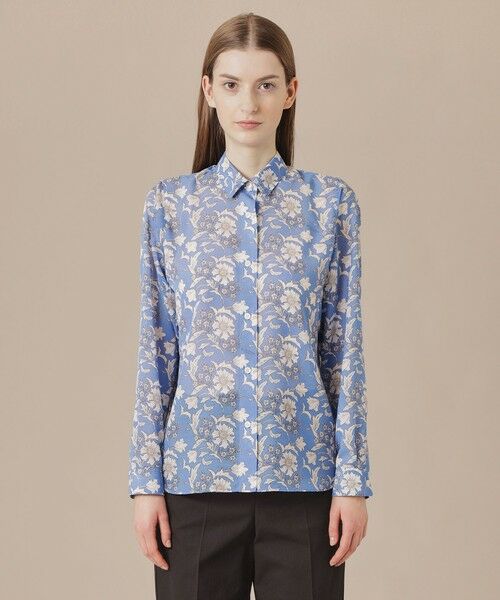 MACKINTOSH LONDON / マッキントッシュ ロンドン  シャツ・ブラウス | 【婦人画報掲載】【BIBURY FLOWER】バイブリーフラワースパンボイルブラウス | 詳細4