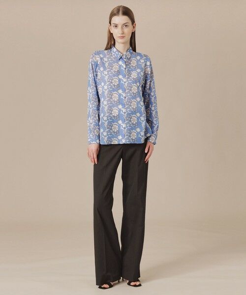 MACKINTOSH LONDON / マッキントッシュ ロンドン  シャツ・ブラウス | 【婦人画報掲載】【BIBURY FLOWER】バイブリーフラワースパンボイルブラウス | 詳細1