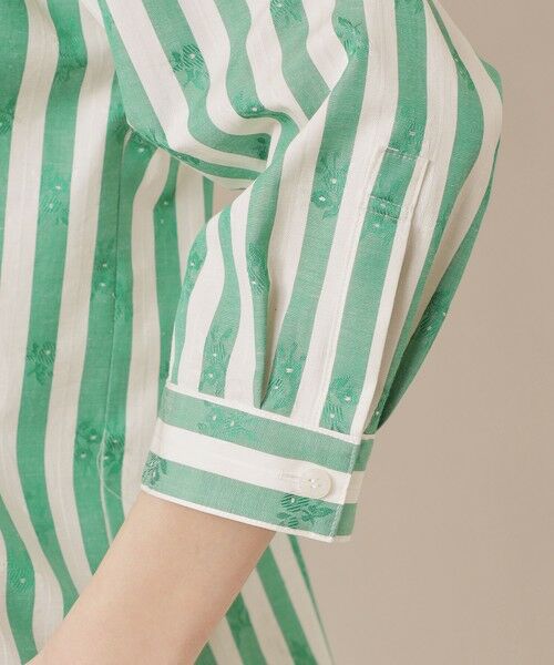 MACKINTOSH LONDON / マッキントッシュ ロンドン  シャツ・ブラウス | ストライプフラワージャカードブラウス | 詳細5