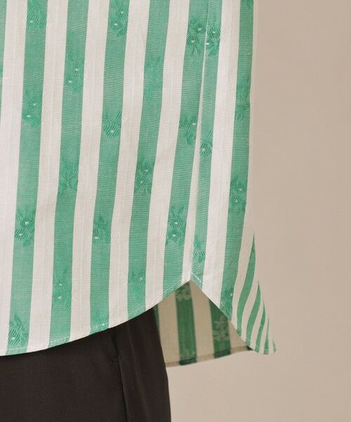 MACKINTOSH LONDON / マッキントッシュ ロンドン  シャツ・ブラウス | ストライプフラワージャカードブラウス | 詳細6