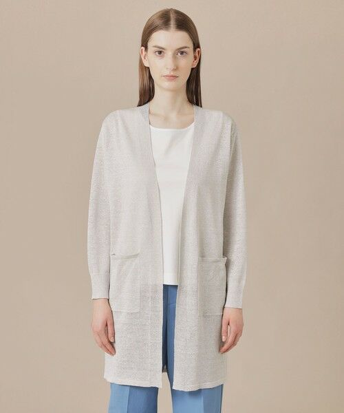 MACKINTOSH LONDON / マッキントッシュ ロンドン  ニット・セーター | シャイニーリネンニットカーディガン | 詳細3