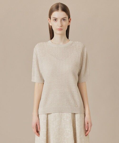 MACKINTOSH LONDON / マッキントッシュ ロンドン  ニット・セーター | ラスターリネンニットプルオーバー | 詳細4