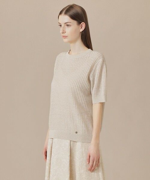 MACKINTOSH LONDON / マッキントッシュ ロンドン  ニット・セーター | ラスターリネンニットプルオーバー | 詳細5