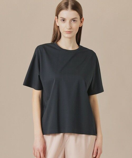 MACKINTOSH LONDON/マッキントッシュ ロンドン 【婦人画報掲載】【The Essential Collection】プレーティング天竺半袖Tシャツ ネイビー 38 MACKINTOSH LONDON/マッキントッシュ ロンドン 【婦人画報掲載】【The Essential Collection】プレーティング天竺半袖Tシャツ ネイビー 38