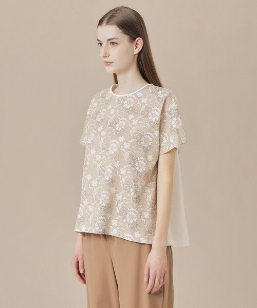MACKINTOSH LONDON / マッキントッシュ ロンドン  カットソー | 【婦人画報掲載】【BIBURY FLOWER】カラーバイブリーフラワープリントTシャツ | 詳細7