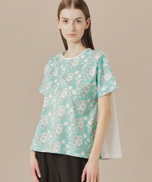 MACKINTOSH LONDON/マッキントッシュ ロンドン 【婦人画報掲載】【BIBURY FLOWER】カラーバイブリーフラワープリントTシャツ グリーン 38 MACKINTOSH LONDON/マッキントッシュ ロンドン 【婦人画報掲載】【BIBURY FLOWER】カラーバイブリーフラワープリントTシャツ グリーン 38
