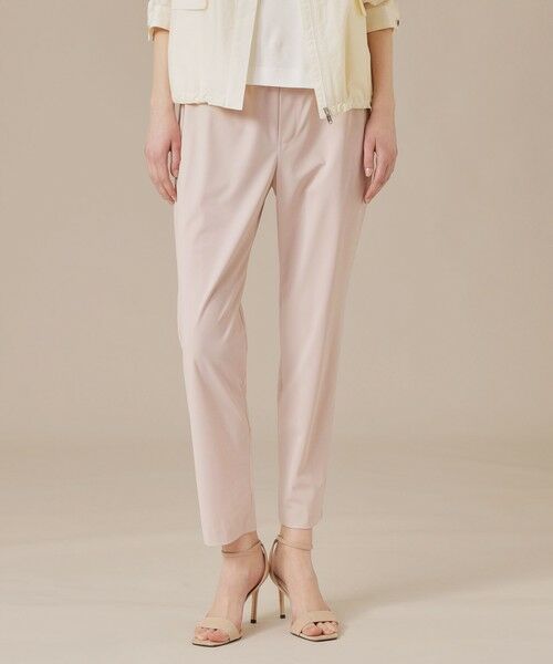 MACKINTOSH LONDON/マッキントッシュ ロンドン 【婦人画報掲載】【Lesbury Easy Pants/レスベリー イージーパンツ】トリコットストレッチクロップトパンツ ピンク系2 38 MACKINTOSH LONDON/マッキントッシュ ロンドン 【婦人画報掲載】【Lesbury Easy Pants/レスベリー イージーパンツ】トリコットストレッチクロップトパンツ ピンク系2 38