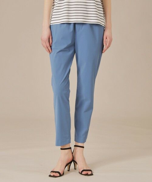 MACKINTOSH LONDON/マッキントッシュ ロンドン 【婦人画報掲載】【Lesbury Easy Pants/レスベリー イージーパンツ】トリコットストレッチクロップトパンツ ブルー5 38 MACKINTOSH LONDON/マッキントッシュ ロンドン 【婦人画報掲載】【Lesbury Easy Pants/レスベリー イージーパンツ】トリコットストレッチクロップトパンツ ブルー5 38