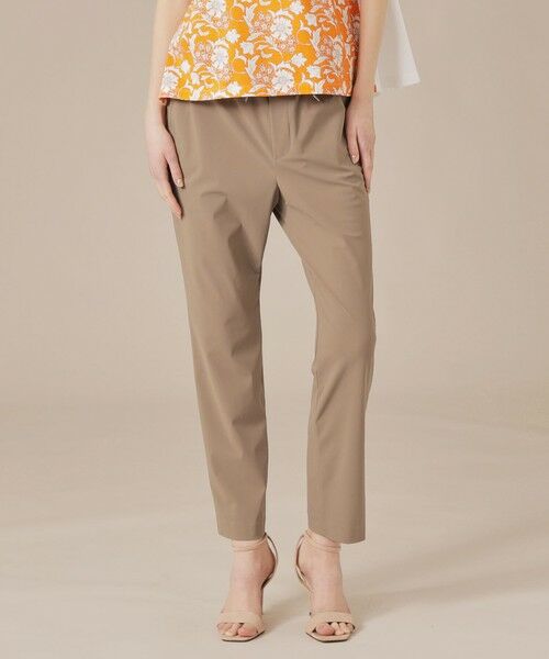MACKINTOSH LONDON/マッキントッシュ ロンドン 【婦人画報掲載】【Lesbury Easy Pants/レスベリー イージーパンツ】トリコットストレッチクロップトパンツ ブラウン 36 MACKINTOSH LONDON/マッキントッシュ ロンドン 【婦人画報掲載】【Lesbury Easy Pants/レスベリー イージーパンツ】トリコットストレッチクロップトパンツ ブラウン 36