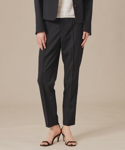 MACKINTOSH LONDON/マッキントッシュ ロンドン 【婦人画報掲載】コットンリネンブレンドオックステーパードパンツ ネイビー 40 MACKINTOSH LONDON/マッキントッシュ ロンドン 【婦人画報掲載】コットンリネンブレンドオックステーパードパンツ ネイビー 40
