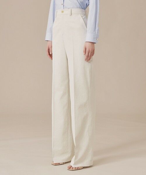 MACKINTOSH LONDON / マッキントッシュ ロンドン  その他パンツ | コットンリネンブレンドオックスワイドパンツ | 詳細7