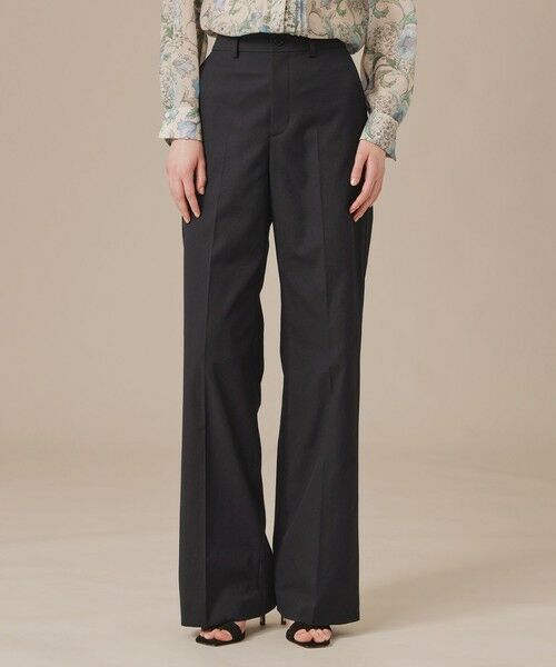 MACKINTOSH LONDON/マッキントッシュ ロンドン コットンリネンブレンドオックスワイドパンツ ネイビー 40 MACKINTOSH LONDON/マッキントッシュ ロンドン コットンリネンブレンドオックスワイドパンツ ネイビー 40