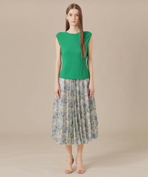 MACKINTOSH LONDON / マッキントッシュ ロンドン  ロング・マキシ丈スカート | 【婦人画報掲載】【BIBURY FLOWER】ドローイングカラーバイブリーフラワースカート | 詳細2