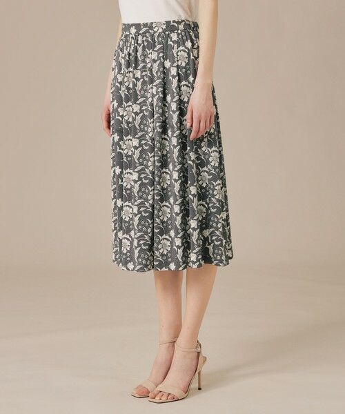 MACKINTOSH LONDON / マッキントッシュ ロンドン  ロング・マキシ丈スカート | 【BIBURY FLOWER】トーナルバイブリーフラワージャージスカート | 詳細4