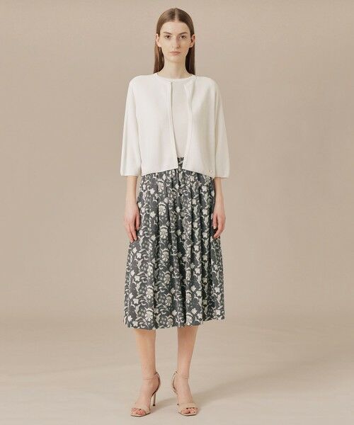 MACKINTOSH LONDON / マッキントッシュ ロンドン  ロング・マキシ丈スカート | 【BIBURY FLOWER】トーナルバイブリーフラワージャージスカート | 詳細1